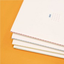 [바보사랑]베이직 실제본노트 (4종)-메모일기, 디자인:베이직모눈, 단품