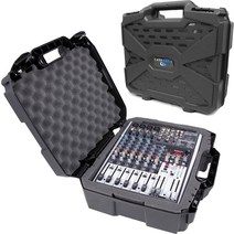 CASEMATIX 17인치 하드 쉘 믹서 이동용 케이스 Behringer Xenyx X1204USB 1202FX 802 Q802USB 호환 가, 한개옵션0