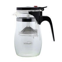 홈아트 유리티포트 800ML 원터치 버튼 유리티포트