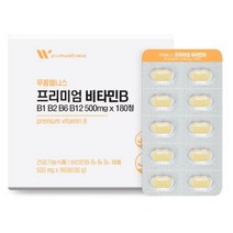 고용량 비타민B군 영양제 푸름웰니스 프리미엄 비타민B 500mg 180정 6개월분