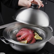 건강한 저수분 요리전용 스테인레스 찜 돔 스티머 다용도 냄비 계단식 구조