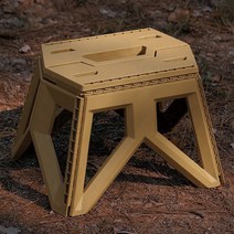 원터치 접이식 스툴 폴딩 체어 간이의자, 대형, 화이트