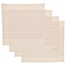 이케아 VIPPSTARR 빕스타르 냅킨 줄무늬 패턴 레드 내추럴 30x30 cm, 1개