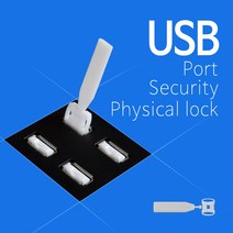 TMC88010 USB 포트락 잠금장치 보안 잠금알 10개