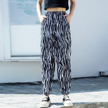 솔져스 면 코튼 실크 모기퇴치 여성 여름옷 얇은 긴바지 이니셜 꽃무늬 체크 벌룬팬츠 캐쥬얼 조거팬츠 2397609492