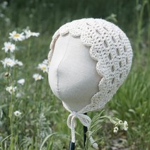 슬로우모먼츠 사계절 데이지 보넷 - 아기보넷 코바늘 보넷 만들기 DIY 키트, 17포도주