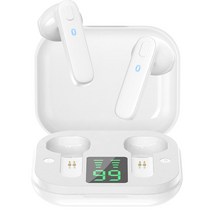 무선욕실청소기 B5 무선 이어폰 TWS Bluetooth-compatibleFitness 헤드셋 마이크 Xiaomi 용 휴대 전화, White