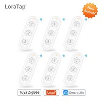 스마트스위치 스위치봇 스마트싱스 Tuya 스마트 라이프 지그비 홈 무선 스위치 3 갱단 원격 제어 허브 필요 장면 버튼 보조 Zigbee2MQTT, [06] 6 pcs