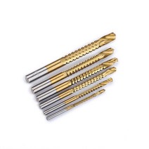 티타늄 도금 목공 전동 공구 드릴 고속 스틸 트위스트 톱니 6 개 세트 3mm 8mm, [07] 6Pcs set