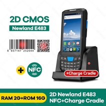안드로이드 9.0 PDA 견고한 핸드 헬드 터미널 PDA 데이터 수집기 하니웰 1D 2D QR 바코드 스캐너 인벤토리 무선 4G GPS POS PDA, 2D NL NFC Cradle, 미국