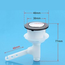 유통기한 수동 날인기 내경 38mm 화장실 원형 단일 푸시 버튼 물 탱크에 세라믹 커버 직경 38-41mm J18326
