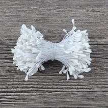 기일꽃 생일 장식 꽃다발 선물 350pcs 5mm 미니 수술 무광택 수제 인공, 5 흰색, 1700PCS