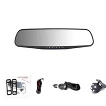 룸미러블랙박스 실시간 차량용 블랙박스 addkey car dvr 4.3 인치 카메라 풀, 후방 카메라로, 16g