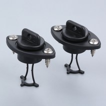 블랙 카약 드레인 플매트 카펫 러그 마개 딩기 카누 보트용 4 개 나사 포함 물 침투 중지 워터 아웃 2 개입