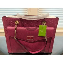 Kate Spade 케이트스페이드 YORK Halsey A La Vita 타조 가죽 가방 RIOJA 478 토트백 사첼