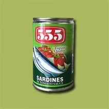 Sardines in Tomato Sauce Hot 155g 555 green 정어리 인 토마토 핫 그린