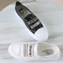 BOSSCATS 보스캣 여성단화 패션슬립온 반짝이 밴드운동화 학생화