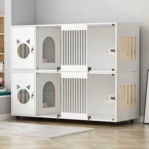 고양이 방음부스 이동식 애견 반려동물 층간소음 짖음 방지, 화이트(160x60x60) L-대형