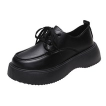 여자 하이틴워커 블랙 통굽워커 스쿨룩 키치한신발 하이틴코디 키높이구두 프레피 청키굽 키커 보이는 코디