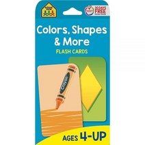 School Zone - Colors Shapes & More Flash Cards - Ages 4 and Up Preschool to Kindergarten Pictures Nu