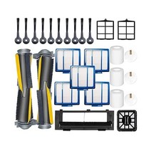 JoyBros Shark IQ R101AE RV1001AE AV912S AV1002AE RV100AE UR1000SR 사이드/스위프 브러시 필터 메인/롤러/커버/셀프 클린 베이스, Full Set