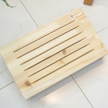 삼나무 원목 책상 발판
