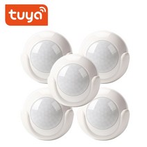 무선초인종 무선차임벨 도어벨 Tuya WIFI PIR 모션 센서 무선 수동 적외선 감지기 보안 도난 경보 제어 스마트 홈, 5.5PCS  With battery