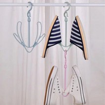 더블 후크 모자걸이 신발건조대 모자걸이 넥타이걸이 소품걸이 대 운동화 건조 장화 신발, 신발건조대_그린