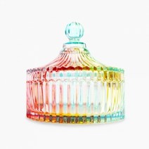 캔들씨 엔틱 레인보우 회전목마 크리스탈 용기(700ml) 인테리어 장식, 1개