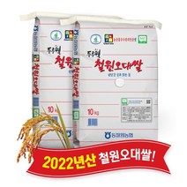 [당일도정] [동철원농협 직접운영] 2022년산 두루웰 철원오대쌀, 백미 20kg