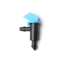 점적 호스 연결구 커넥터 연결 밸브 8L/H 관개 깃발 드리퍼 원예 물방울 시스템 분재 과일 야채 식물 급수 30 개, 파란