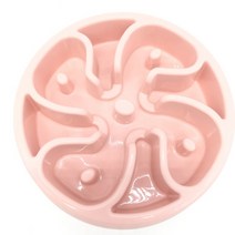 애완견 먹이기 음식 그릇 강아지 천천히 먹기 피더 접시 그릇 비만 방지 애완견 용품 dropshipping, 레드 02, 그림 쇼로