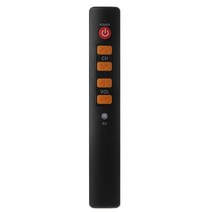 홈 6 키 소형 및 명확한 원격 컨트롤러 액세서리 범용 리모컨, 주황색