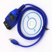 자동차진단기 (에서 선박 us) VAG COM KKL 스캐너 진단 케이블 OBD2 자동차 도구, 한개옵션0