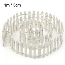 차폐휀스 담장공사 단독 주택 카페 담장 펜스 정원 마당 미니 울타리 나무 100cm 미니 나무 크리 에이 티브 시뮬레이션 작은 울타리 홈 미니어처 diy 나무 울타리 장식, 1m
