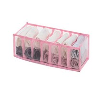 closet Organizer for Jeans 속옷 양말 홈 캐비닛 디바이더 스토리지 박스 스카프 브래지어 스토리지 접이식 서랍 오거나이저 박스, 에이핑크 7 그리드, 협력사, 에이핑크 7그리드