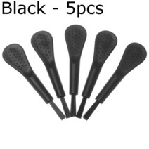 5pcs 유니버설 청소 브러시 ​​아이폰에 대 한 블루투스 무선 이어폰 먼지 제거 도구 삼성 화웨이 전화 충전 포트 구멍, 블랙-5pcs