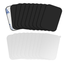 올리보 휴대폰 마그네틱 자석 거치대용 스틸 플레이트 0.4mm 사각 10p + 보호필름 10p, 블랙., 5개