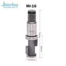 에어임팩트 1/2 "임팩트 렌치 부품 TOKU 1/2" 와 호환 스퀘어 드라이브 공압 에어 임팩트 MI-16M, 01 1PCS A