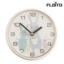 국산 간편흡착 욕실시계 무소음 이케아벽 친구집들이선물 방수 흡착 시계 3종 모음, 02_디자인 욕실 방수시계 토끼