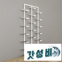디스플 벽 신발 진열대 진열장, 단면 검정(검정받침대)