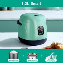솥밥기계 인덕션솥밥 돌솥밥기계 귀여운 미니 다기능 밥솥 12 인용 가정용 싱글 주방 스마트 가전 손잡이 포함, Green Smart+CN Plug