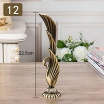 인테리어 꽃병 모던 소품 미니 화병 유럽 레트로 금속 청동 예술 공예 골동품 클래식 빈티지 홈 웨딩 장식 장식품 꽃 주전자, 옵션10 Bronze 12