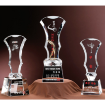 크리스탈 트로피 GM0475 골프대회상패 싱글패 우승패, GM0476 대