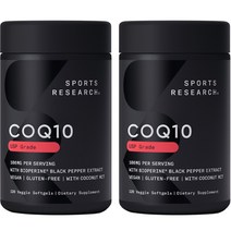 스포츠리서치 CoQ10 100mg 베지 소프트젤, 120정, 2개, 120정