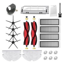 로봇청소기 진공 brush hepa filter mop for roborock all series 청소기 s5 s6 max pure maxv s50 s60 e4 e35 mi, 분홍색