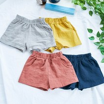 린넨 아동반바지 유아반바지 조거팬츠