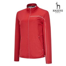 헤지스골프 여성 레드 라인배색 경량 바람막이 방풍 아우터, Red/085