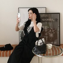 치코엘라- 디이키 브이넥 와이드 점프수트