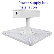 방수 캐노피 조명 60w80w100w150w 뒷마당 차고 주유소 램프 표면 장착 오목한 상업용 천장 램프, 150W, Nature White 4000k, Power Supply Box